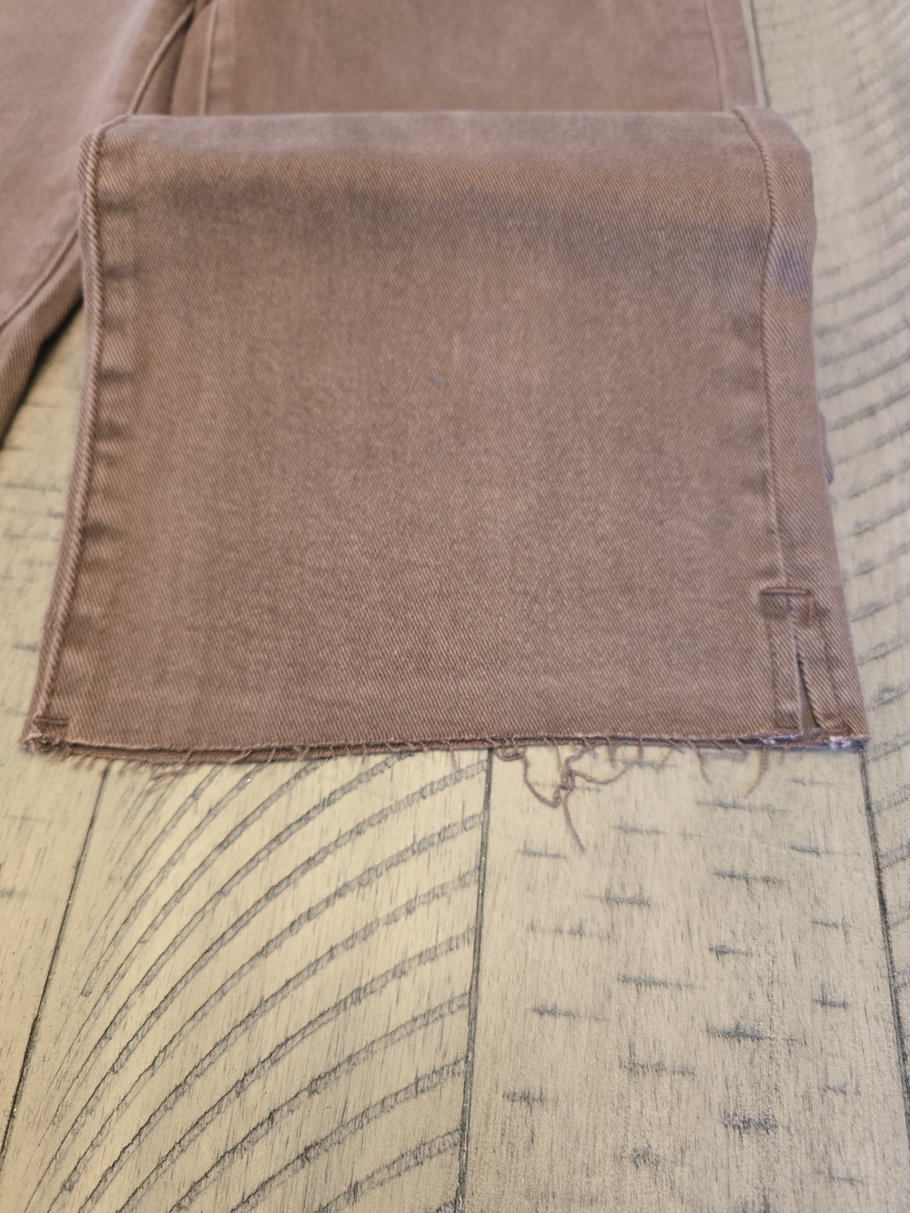 Risen Wide-Leg Jeans in Rust Brown - Picture 4 of 6